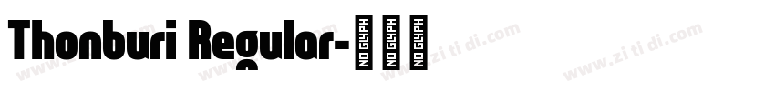 Thonburi Regular字体转换
